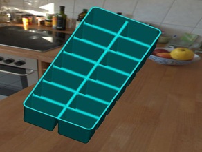 bandeja de cubos hielo cocina comedor 3d print model - Mito3D