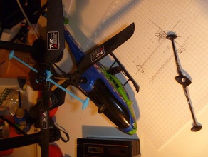 helicóptero de rc rotor veículos 3d print model - Mito3D