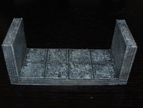 openforge bordo liscio corridoio giocattolo gioco accessori dnd piastrelle dungeon miniature pathfinder rpg da tavolo terreno 3d print model - Mito3D