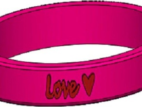 love bracelet bracelets valentines day 3d print model - Mito3D