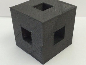 diagonal cut menger sponge math art fractal 3d print model - Mito3D