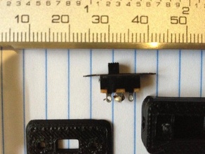 inline adaptateur mini interrupteur à glissière l'électronique 3d print model - Mito3D