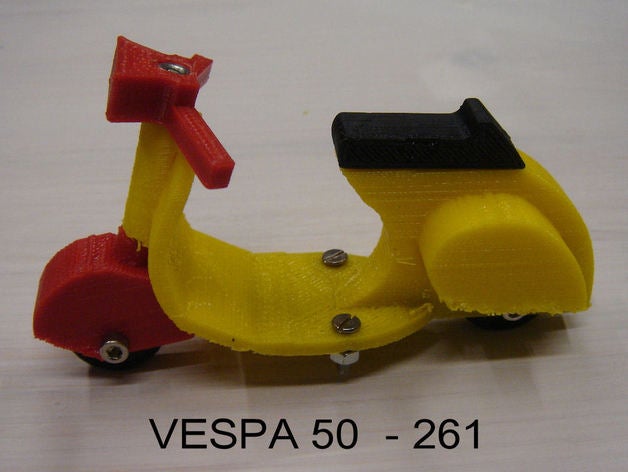 piaggio vespa 50 3d les imprimantes 3D print model - Mito3D