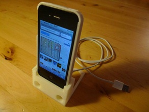 iphone dual mono cubierta del soporte móvil iphonestand la música 3d print model - Mito3D