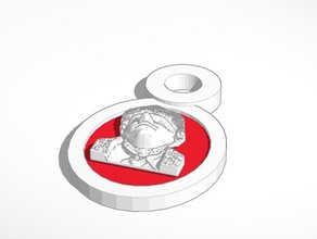man cameo 3 jewelry 3d print model - Mito3D