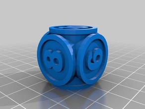 dado truco-tubo Würfel 3d print model - Mito3D