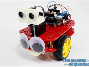 ping-sensor servo-mount 4-pin ultra sonic sensor sainsmart Robotik 3d print model - Mito3D