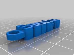 sascha keychain organization customized 3d print model - Mito3D