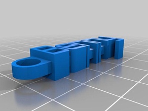 benny keychain organization customized 3d print model - Mito3D