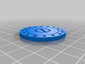 poker chip flash logo toy game accessories 3d print model - Mito3D