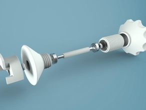 geringe Reibung spool-Halter 3d Drucker - Zubehör filament ultimaker 2 3d print model - Mito3D