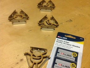 lazor blades hand tools honeycomb knife laser modular razor table 3d print model - Mito3D