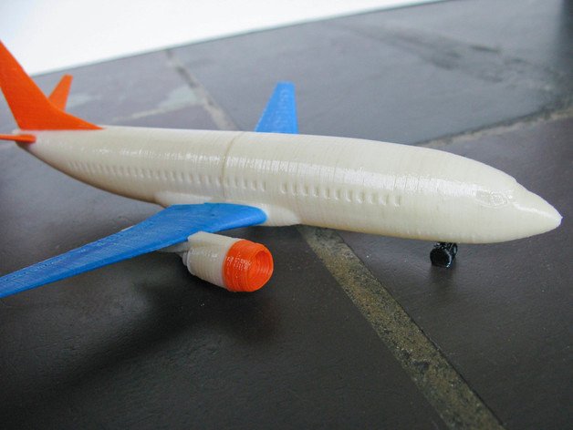 boeing 737-300 vehicles 3d airplane toy 3D print model - Mito3D