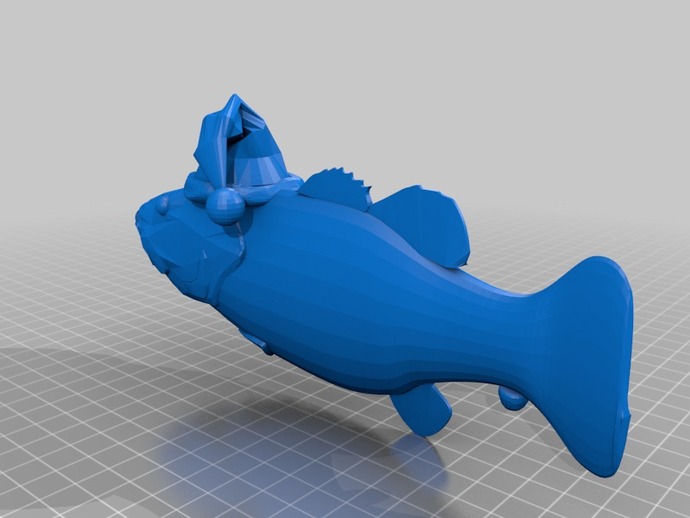 billy bass chant des poissons mécanique les jouets originaux 3D print model - Mito3D