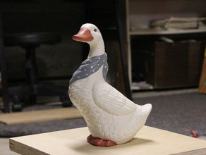 Gans bandana durchsucht Replikate 123d catch Kunst Vogel kitsch Originale Skulptur 3d print model - Mito3D