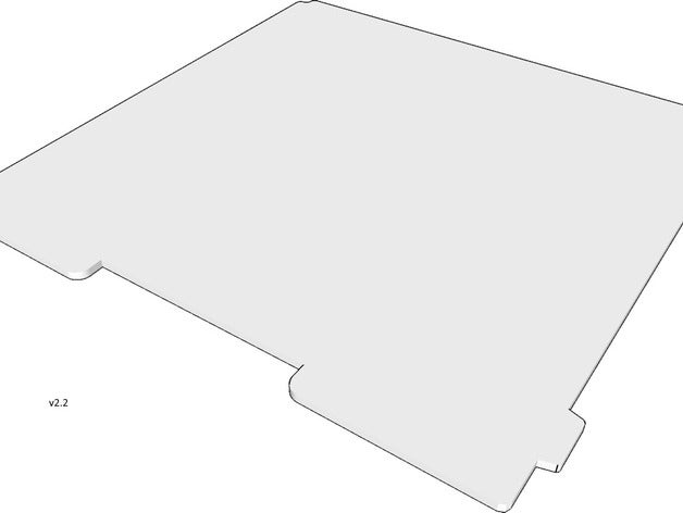 pcb heatbed mk2a Platte 3-Loch-Montage dxf 3d Drucker Teile 214mm 3 post aluminium 3D print model - Mito3D