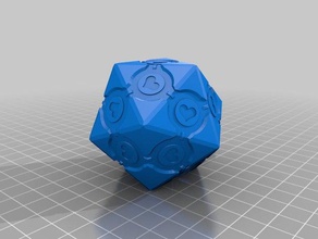 Begleiter Ikosaeder Würfel companion cube d20 portal 3d print model - Mito3D