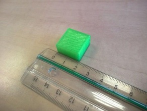 20mm x10mm cube 3d printing tests 3d print model - Mito3D