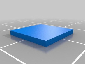testcube 10x10x1 mm 3d impressão testes 3d print model - Mito3D