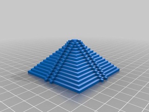 pyramide maya de re-faire des bâtiments structures 3d print model - Mito3D