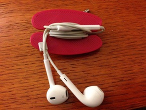 headphone wrapper organization 3d print model - Mito3D