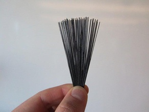 brushbroom bristles household experiment gcode line strand 3d print model - Mito3D