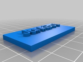 junkbot name plate other customized 3d print model - Mito3D