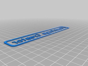 flashforge tag1 signs logos customized 3d print model - Mito3D