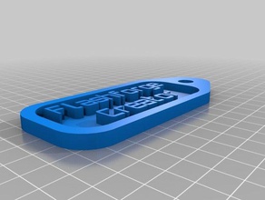 creator raised tag household customized 3d print model - Mito3D