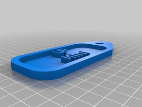 mini planteado etiqueta de los hogares personalizado 3d print model - Mito3D