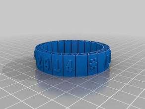 lara amishi pulseiras personalizado 3d print model - Mito3D