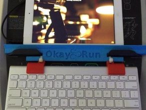 clips apple bluetooth keyboard ipad tablet 3d print model - Mito3D