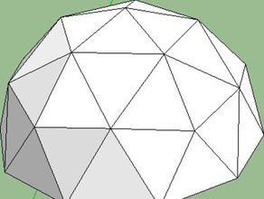 deans geodesic dome n-gon pyramid maker buildings structures 3d architecture art buckyball experiment geometry model openscad parametric part project useful 3d print model - Mito3D