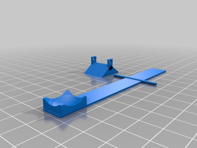 desktop-mini-Katapult mechanisch ist - Spielzeug Hebel shooter trebuchet 3D print model - Mito3D