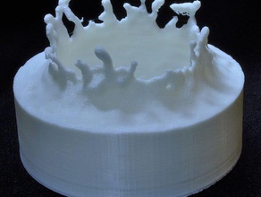 uma poça de água splashblender fluido modelo modelos cfd gotejamento 3d print model - Mito3D