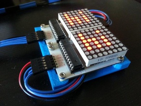 matrice de led prototypage montage l'électronique arduino ledmatrix 3d print model - Mito3D