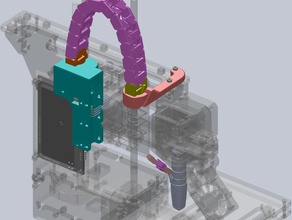 printrbot simple v2 cable management 3d printer accessories cat chain connectors electrical track ubis 3d print model - Mito3D