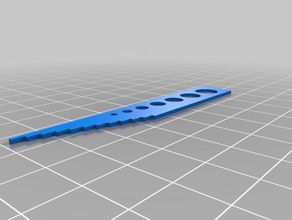 hole diameter length measurement tool rulerguide other 3d print model - Mito3D