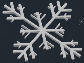 fiocco di neve 2d arte 3d print model - Mito3D