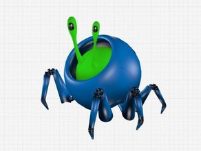 green crawler creatures exosuit snail 3d print model - Mito3D