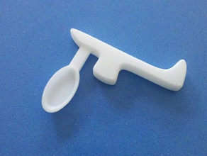 right angle spoon kitchen dining assistive device diability hand medical 3d print model - Mito3D