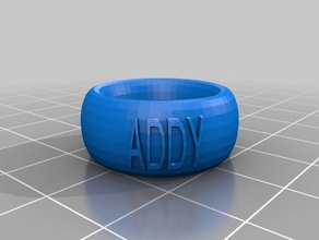 addy anello moda personalizzato 3d print model - Mito3D