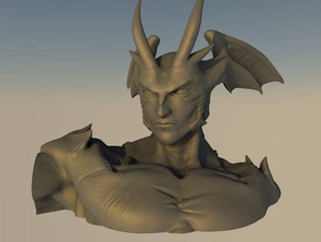 devilman sculptures 3d print model - Mito3D