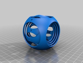 gyro cubo sla stampanti ruotato strati più semplice stampa meccanica giocattoli 3d print model - Mito3D