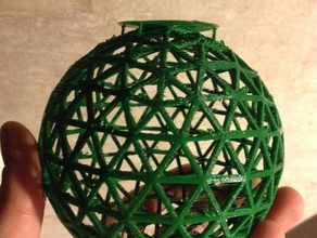 geodätische Kuppel zu unterstützen math Kunst buckminster fuller 3d print model - Mito3D