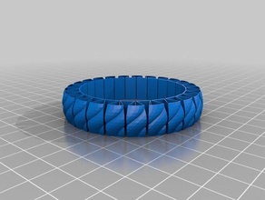 mi personalizados katie stretchlet pulsera pulseras 3d print model - Mito3D