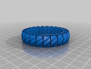 mon personnalisés katie stretchlet bracelet bracelets 3d print model - Mito3D