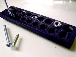 blender somun cıvata göstergesi aracı sahipleri kutuları jason fındık Galce 3d print model - Mito3D