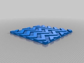 zig-zag-patrón 3d la impresión pruebas 3d print model - Mito3D