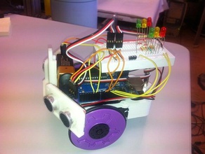 rpmbot la robotica più leggero robot mobile multisensore ooml plastica valle printbot stampato protobot 3d print model - Mito3D